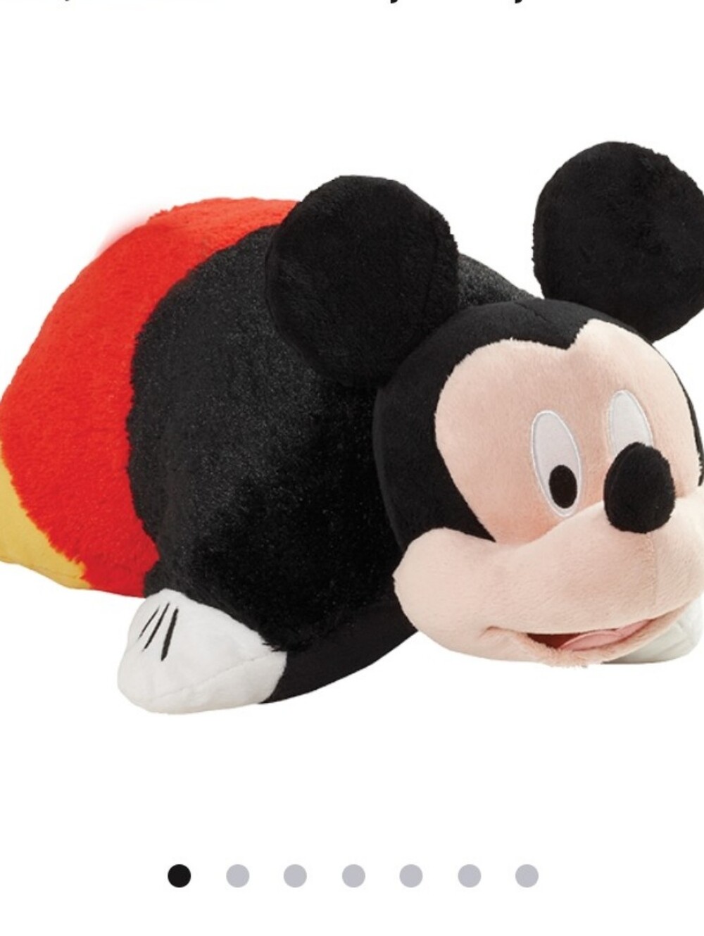 Disney Mickey Mouse Plush Pillow - Black, Red, Yellow